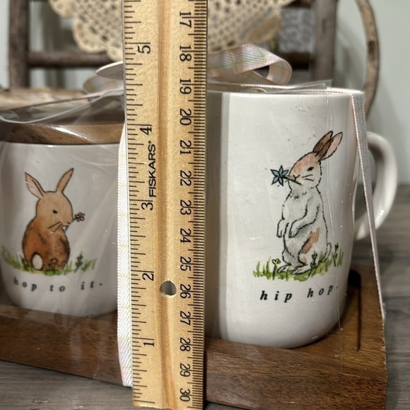 NEW RAE DUNN HIP HOP AND HOP TO IT Rabbit Sugar And Creamer Set - Picture 7 of 9